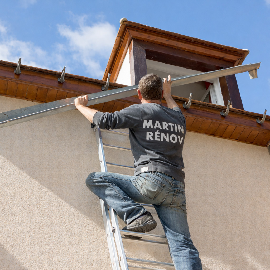 Pose gouttière
